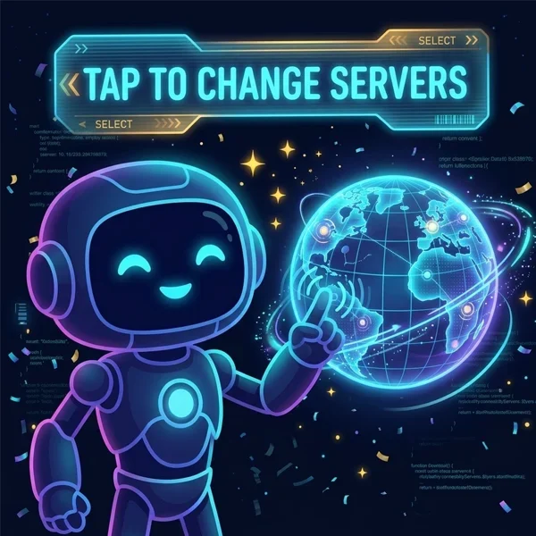 Робот GoFetch крутит глобус с серверами